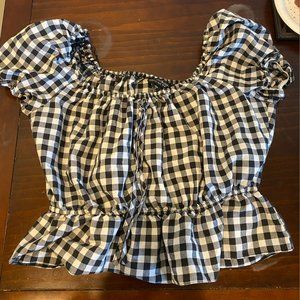 Topshop/Miss Selfridge Gingham Blouse